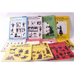 Silhouettes, Dover, Book Set, Easy-to-Cut, Illustrations, Craft, ~ 250605-WH 316